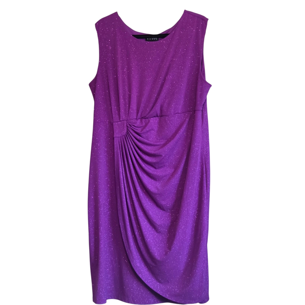 R&M Richards Sparkling Purple Mini Dress